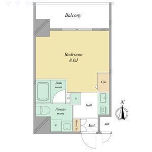 2階の間取り図