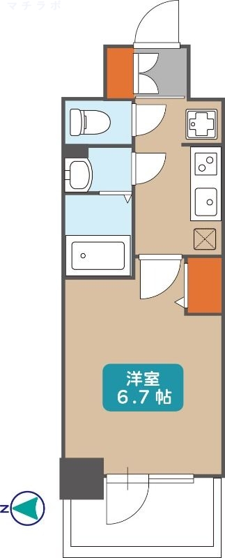 2階の間取り図