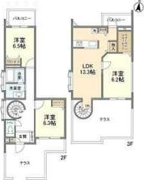 2階の間取り図