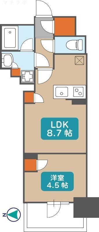 4階の間取り図