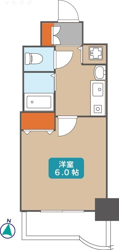 6階の間取り図