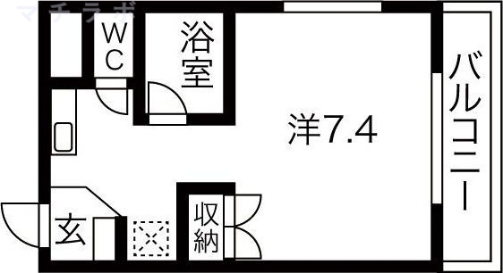 4階の間取り図