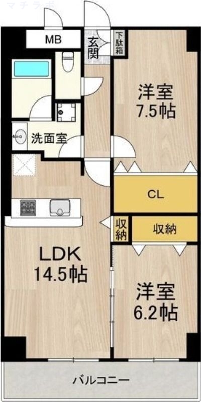 4階の間取り図