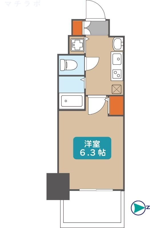 6階の間取り図