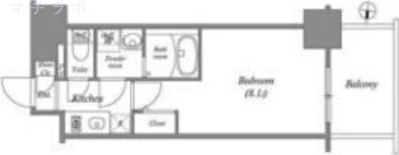 4階の間取り図
