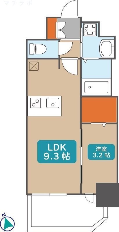 2階の間取り図