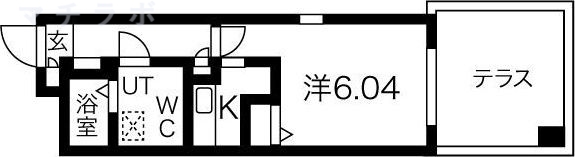 1階の間取り図