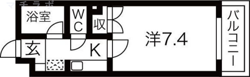 1階の間取り図