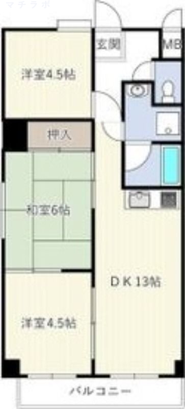 4階の間取り図