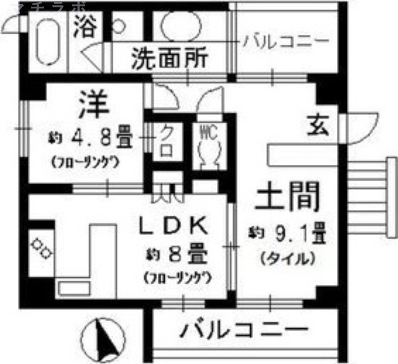 2階の間取り図