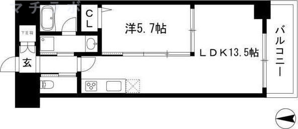 8階の間取り図