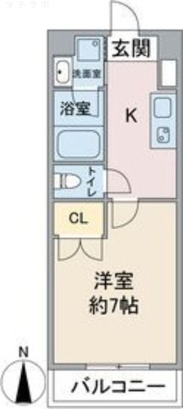 8階の間取り図
