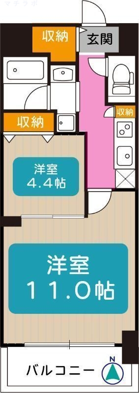2階の間取り図