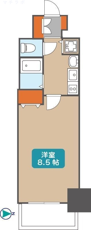 4階の間取り図