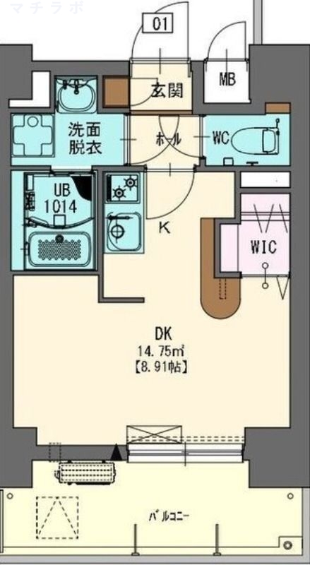 8階の間取り図