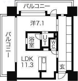 4階の間取り図