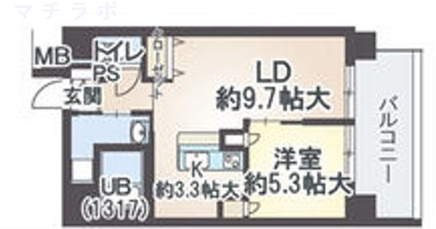 8階の間取り図