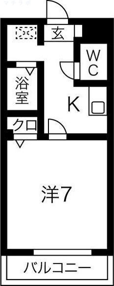 2階の間取り図