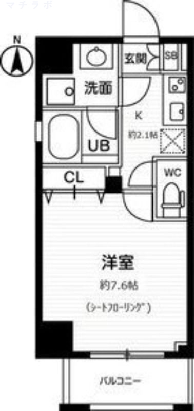 8階の間取り図
