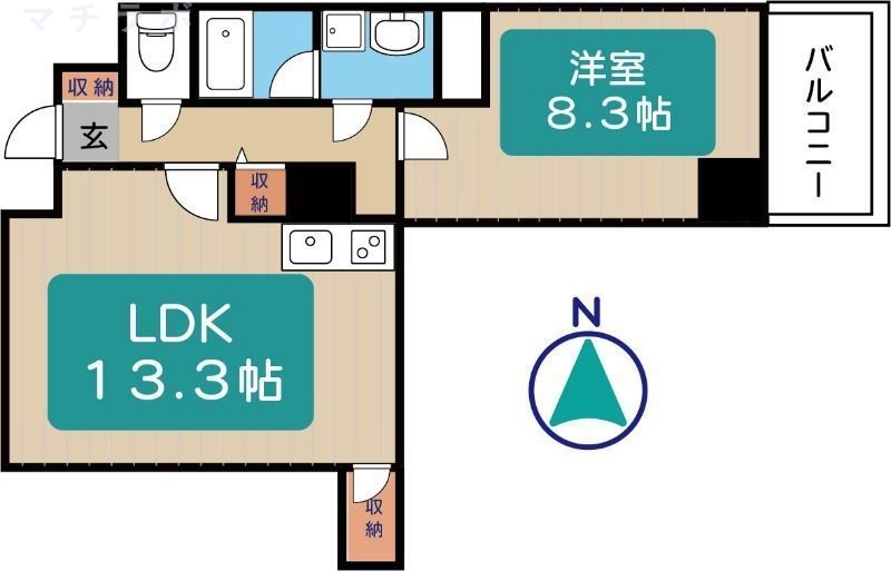 8階の間取り図