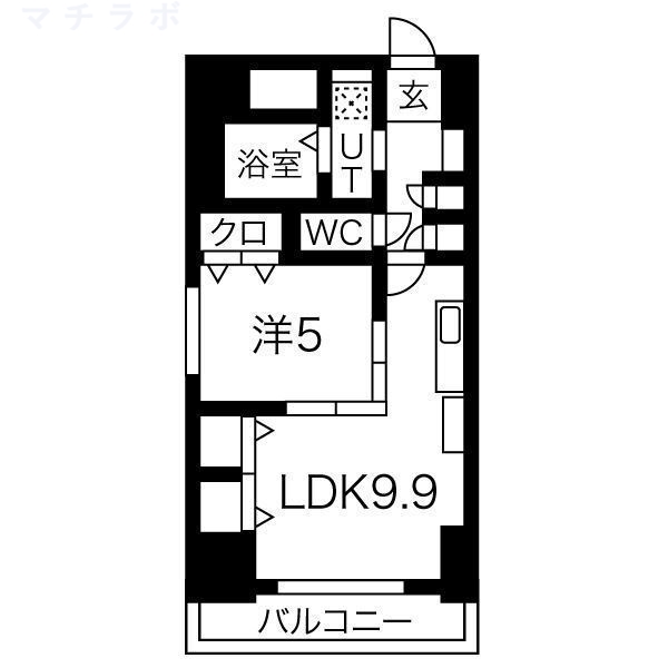 8階の間取り図