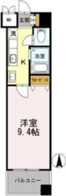 4階の間取り図