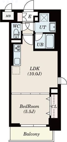 2階の間取り図