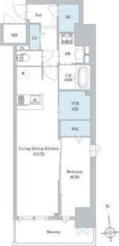 4階の間取り図
