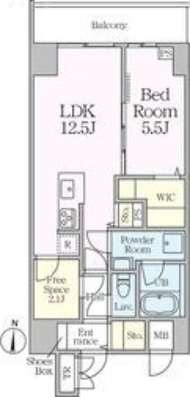 4階の間取り図