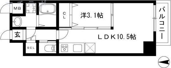 9階の間取り図