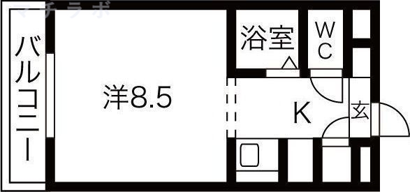 2階の間取り図