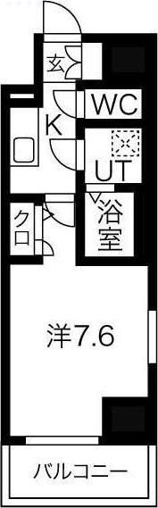 6階の間取り図