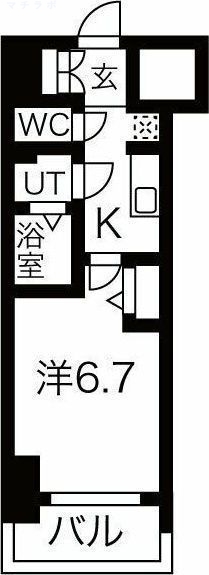 6階の間取り図