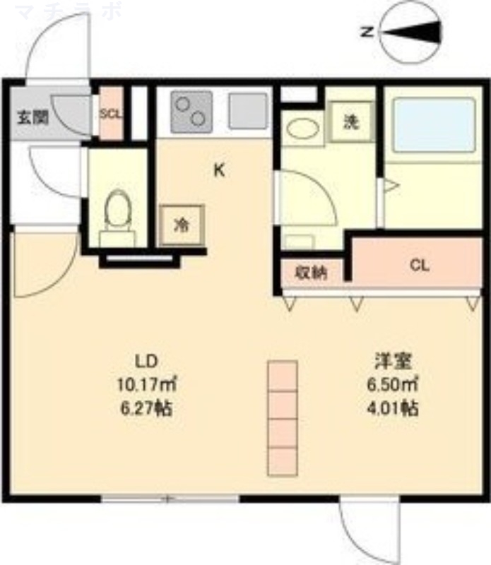 4階の間取り図