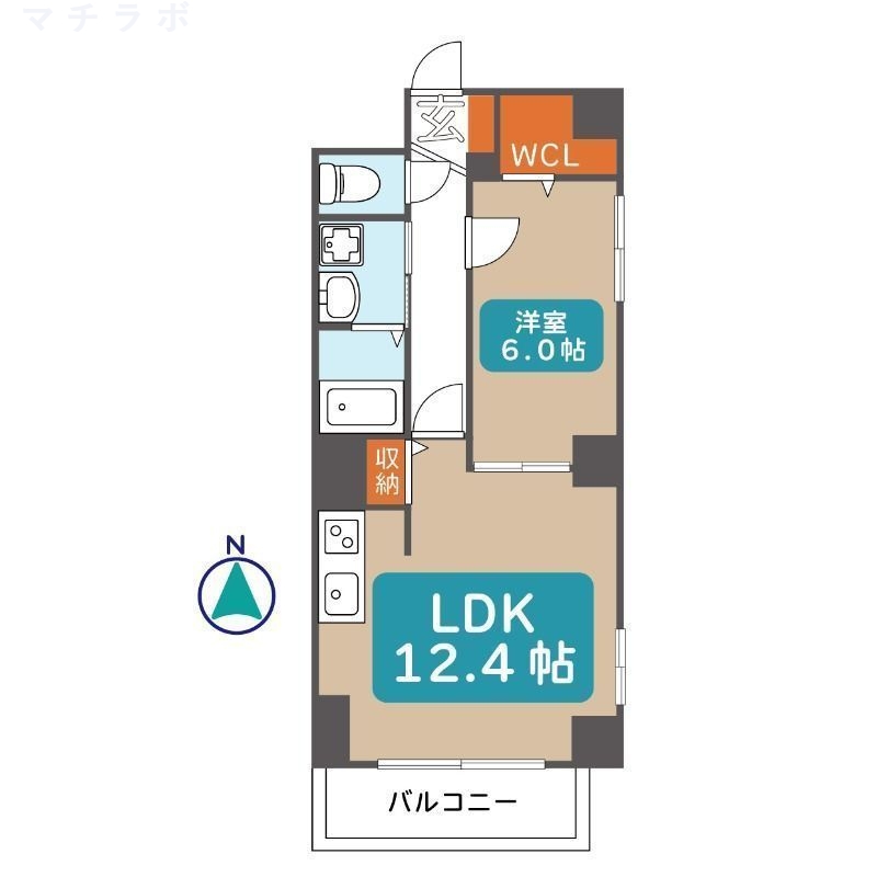 8階の間取り図