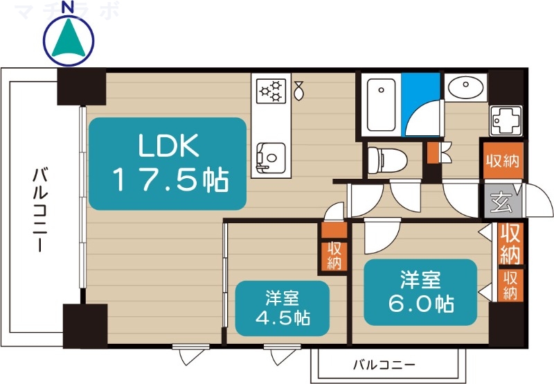 8階の間取り図