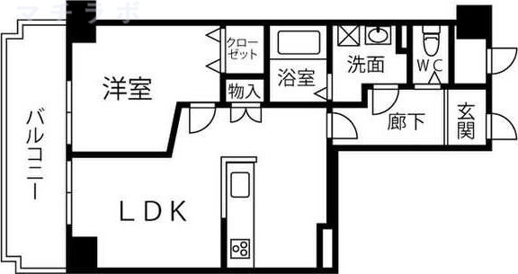 8階の間取り図