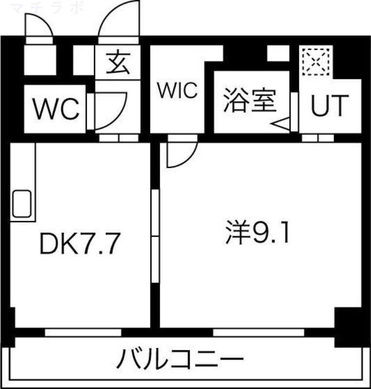 8階の間取り図