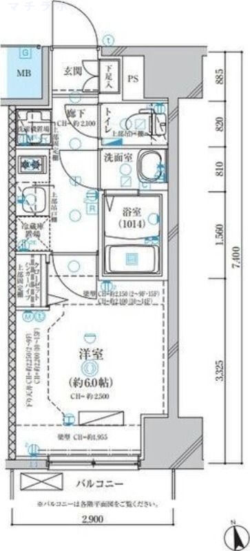 5階の間取り図