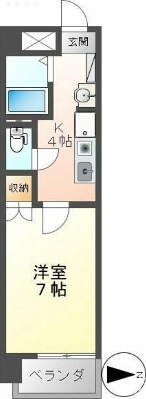 4階の間取り図