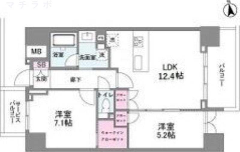 4階の間取り図