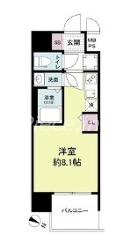 8階の間取り図