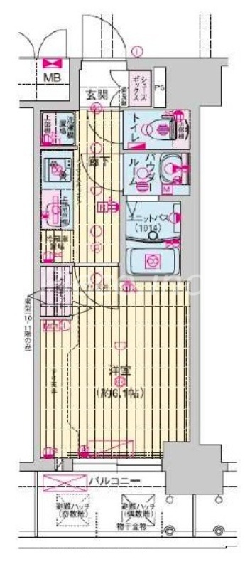 4階の間取り図