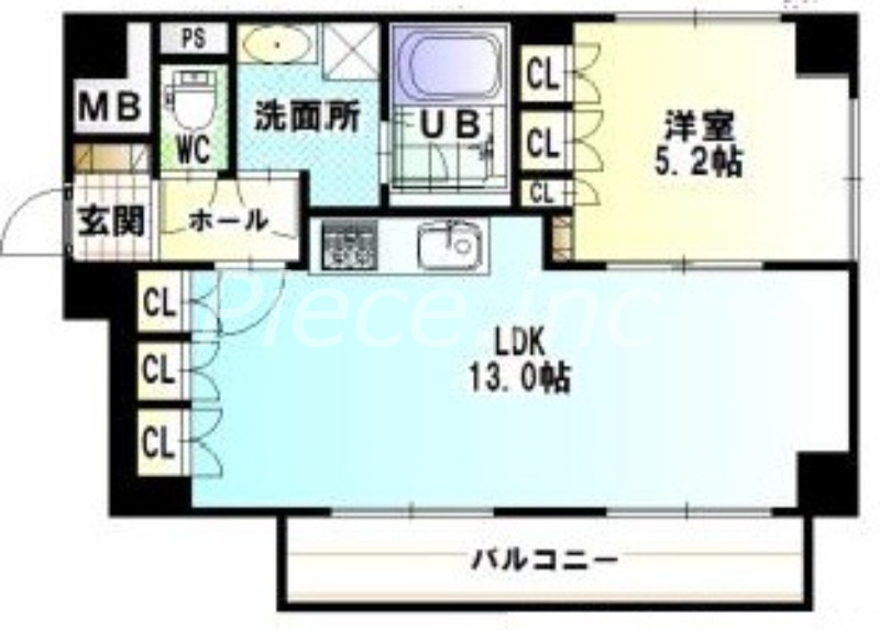 2階の間取り図