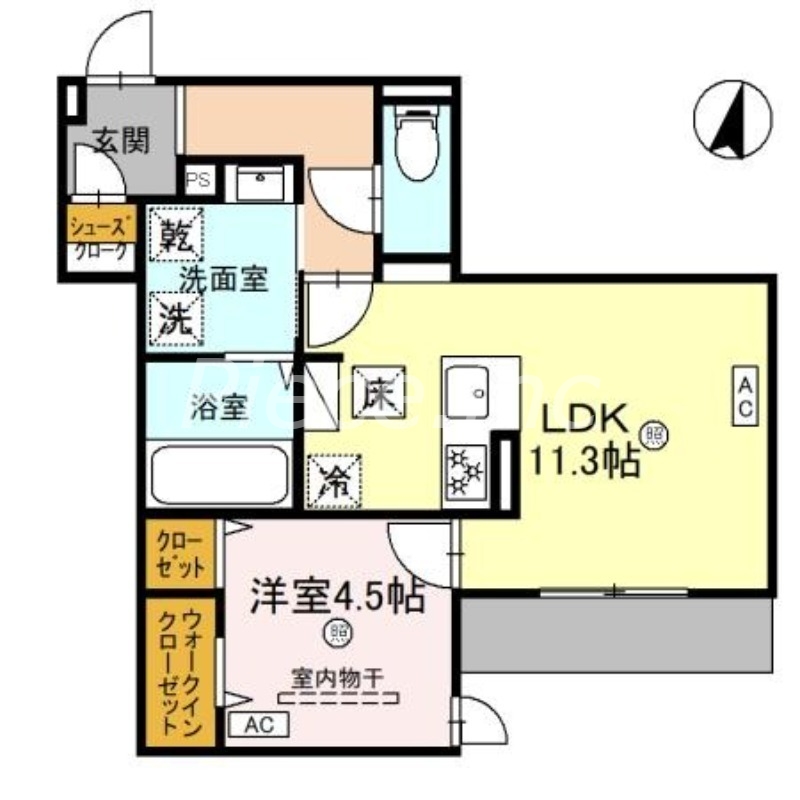 2階の間取り図