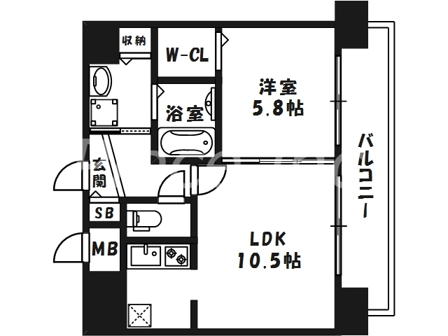 2階の間取り図