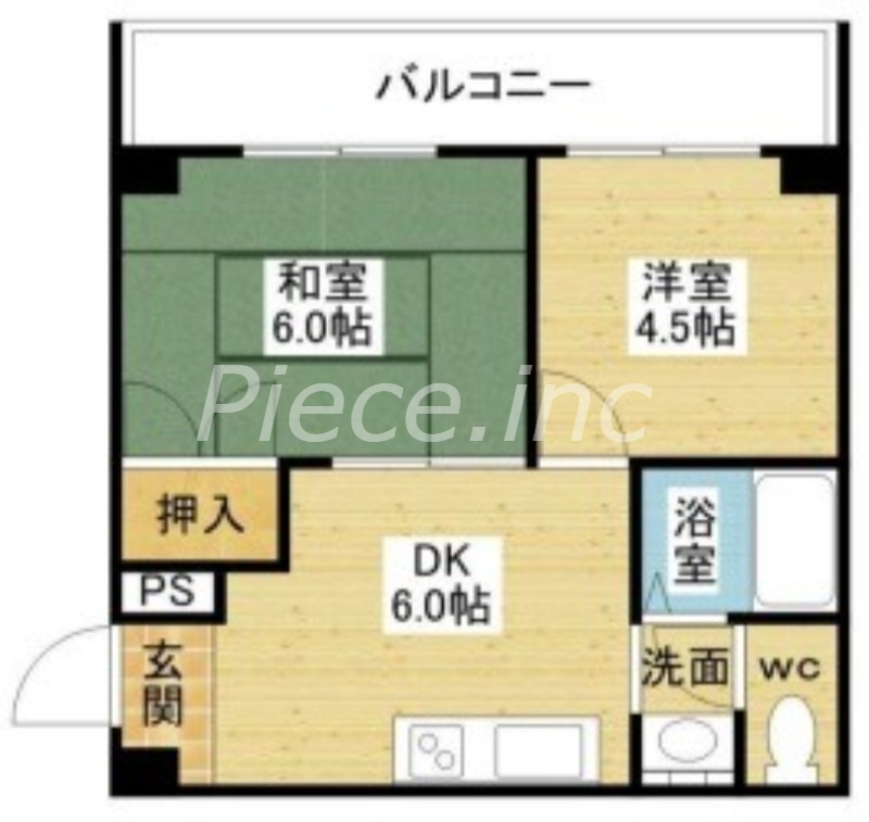 1階の間取り図