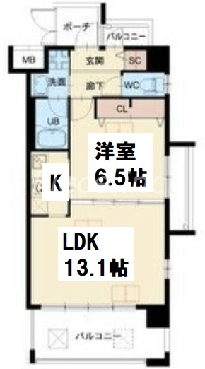 9階の間取り図