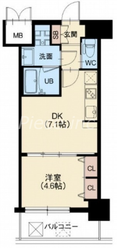 4階の間取り図