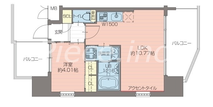 7階の間取り図